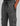 grey track pants with black drawstring, zip pocket on the side and a hex logo patch on the thigh by K-Star 7 Originals