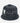 dark indigo denim bucket hat with distressed patches and a stitched k star d logo