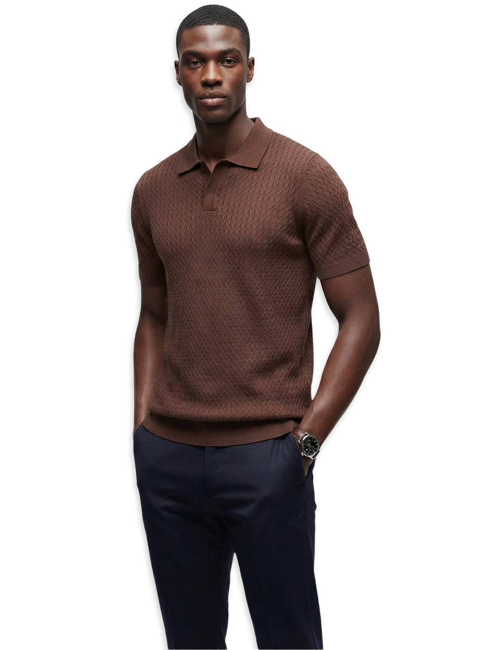 Bruda Mens Knitted Golfer