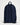 navy blue backpack back view with cushioned shoulder straps and a top handle; side mesh pocket visible
