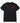 A black Been men's t-shirt featuring a distinctive red tartan plaid chest pocket and short sleeves, laid flat.