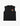 Black Bucket Sleeveless Mens T-Shirt with an orange high-top sneaker and bucket hat graphic, laid flat.