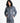 Charcoal grey Blizzard Mens Softshell Jacket with full zip and hood, shown from the front on a model.