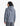 Blizzard Mens Softshell Jacket in gray/blue, featuring a hood and smooth fabric, shown from the back on a model.