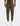 olive green cargo track pants with zip pockets and a logo patch, drawstring waist and tapered cuffs, worn with white sneakers