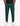 Dark green GHOST MENS V2.0 TRACKPANTS featuring a white circular logo, zippered side pockets, and zippered cuffs, ideal for
