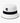 White Klevas Carl reversible bucket hat with a black embroidered logo and black band, viewed from a slightly elevated angle.