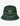 Dark green Klevas Gram Reversible Bucket Hat, featuring a gold embroidered 'K' logo with a laurel wreath on the front.