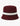 A Klevas Martina reversible bucket hat in maroon, featuring a distinct white and navy striped band around the crown, made