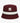 Klevas Martina Reversible Bucket Hat in maroon with a white stripe and embroidered Klevas logo on a white background.