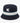 A navy blue Klevas Martina reversible bucket hat with a prominent white Klevas logo and a white and teal stripe around the