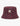 Red Klevas Martina reversible bucket hat with an all-over K-pattern and embroidered logo, displayed in a front view.