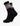 Pair of Nadal black athletic crew socks featuring beige and white stripes with a K*7 logo detail.