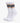 A pair of Nadal white crew socks with distinctive brown and black stripes and a K*A*7 logo, shown standing upright.