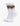 A pair of Nadal white crew socks with distinctive brown and black stripes and a K*A*7 logo, shown standing upright.