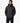 Front view of a Norman Boys black puffer jacket, featuring a hooded design, zipper closure, and quilted texture.