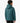 Back view of a teal Norman Boys Puffer Jacket with a hood, featuring horizontal quilting, shown on a young boy.