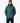 Norman Boys Puffer Jacket in a rich teal color, featuring a quilted design, hood, and full-zip closure, shown on a model.