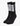 Pair of Rafa black athletic socks featuring a prominent white E=KXA logo and star design, shown upright.