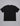 back view of a plain black short sleeve t shirt on a light grey background