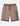 tan two piece set shorts with navy drawstrings and piping, side seam logo reading originals by k star seven originals