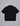 back view of black short sleeve knitwear with polo collar and ribbed hem