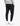 Black Sunset II Mens Trackpants with ribbed cuffs and a back pocket featuring a subtle K*7 logo, shown on a model.