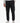 Black Sunset II Mens Trackpants, soft cotton blend, with a white K*7 logo and branded back pocket label, front-side view.