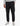Black Sunset II Mens Trackpants, soft cotton blend, with a white K*7 logo and branded back pocket label, front-side view.