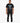 Black Tokyo Mens T-Shirt with a colorful graphic bear and Japanese text, worn by a male model in black jeans and white