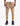 Tan Vello mens cargo style trackpants featuring multiple zipped pockets and a drawstring waist, modeled by a person.