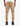 Back view of Vello Mens Trackpants in a tan color, featuring cargo pockets with black zippers and ribbed cuffs, designed for